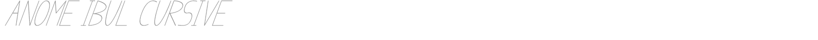 anome ibul cursive font preview